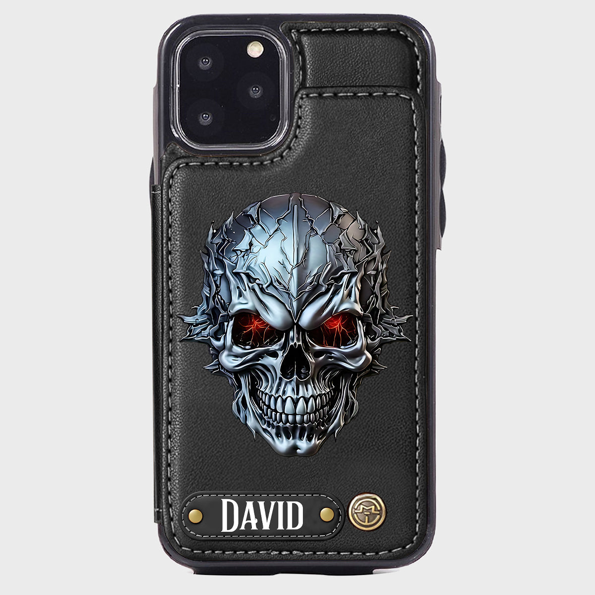 Cool Skull - Personalized Skull Wallet Phone Case