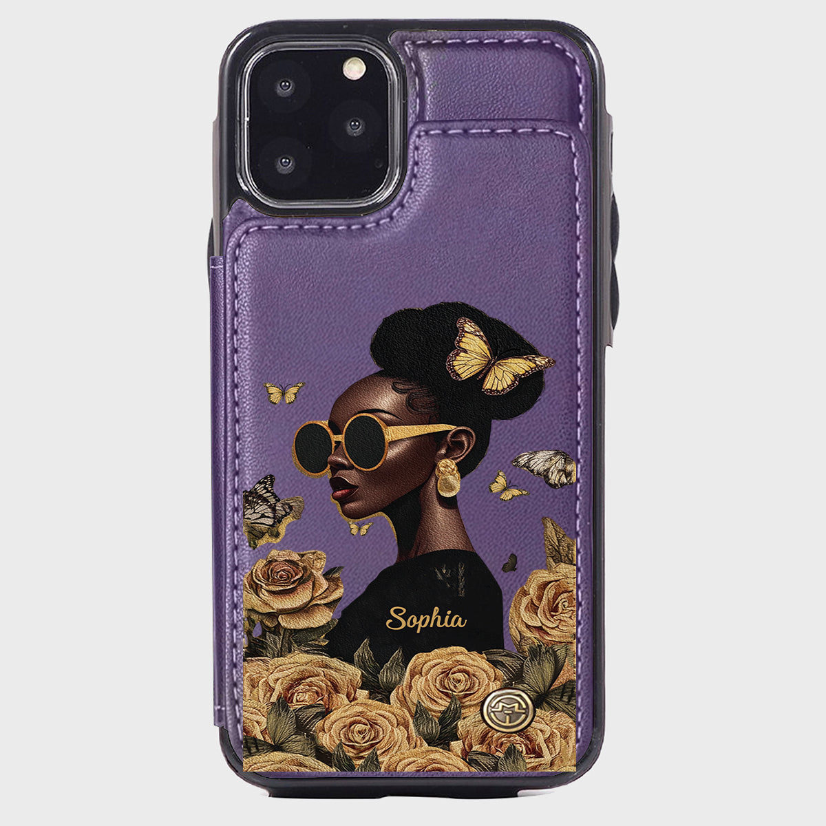 Empowered Beauty - Personalized African American Wallet Phone Case