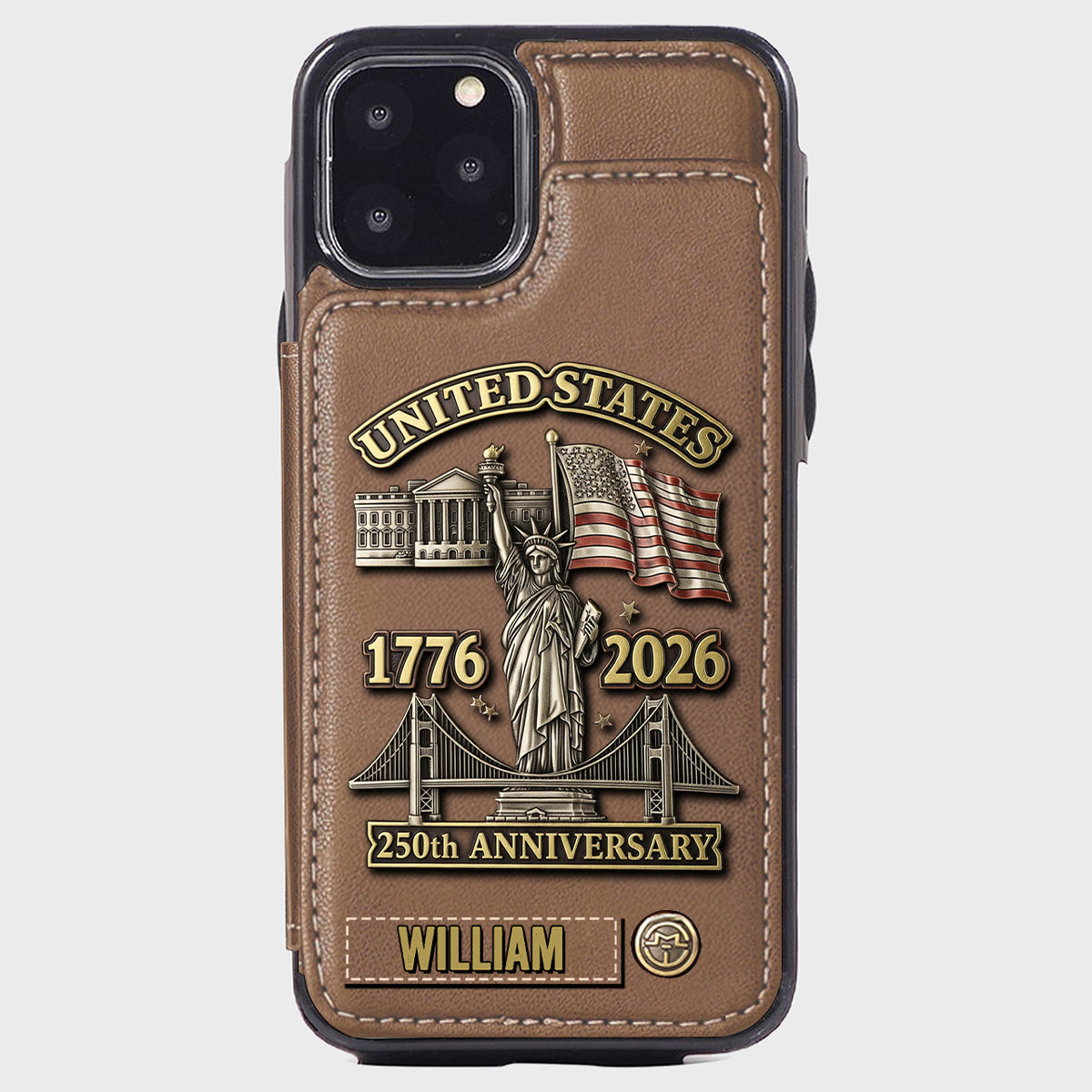 250th Anniversary - Personalized Wallet Phone Case