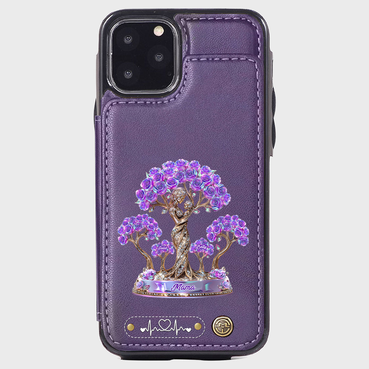 Meilleure maman du monde - Étui portefeuille personnalisé pour téléphone - Maman