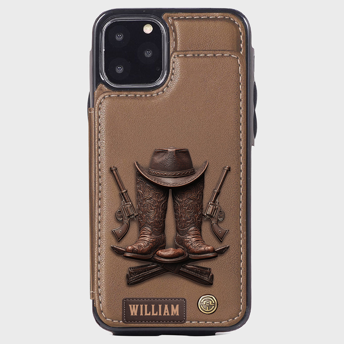 Western Spirit - Personalized Western Outfit Wallet Phone Case