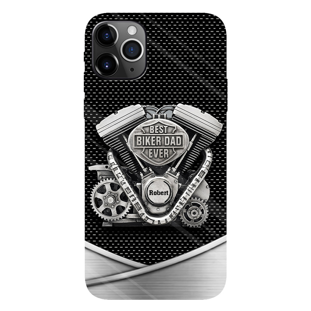 Best Dad Ever - Personalized Biker Full Print Phone Case