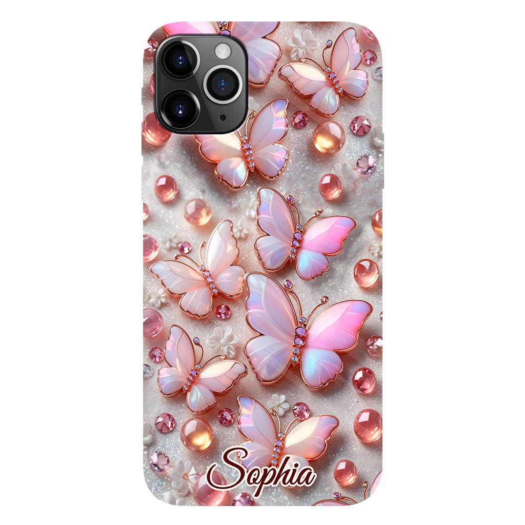 Stunning Butterflies - Personalized Butterfly Full Print Phone Case