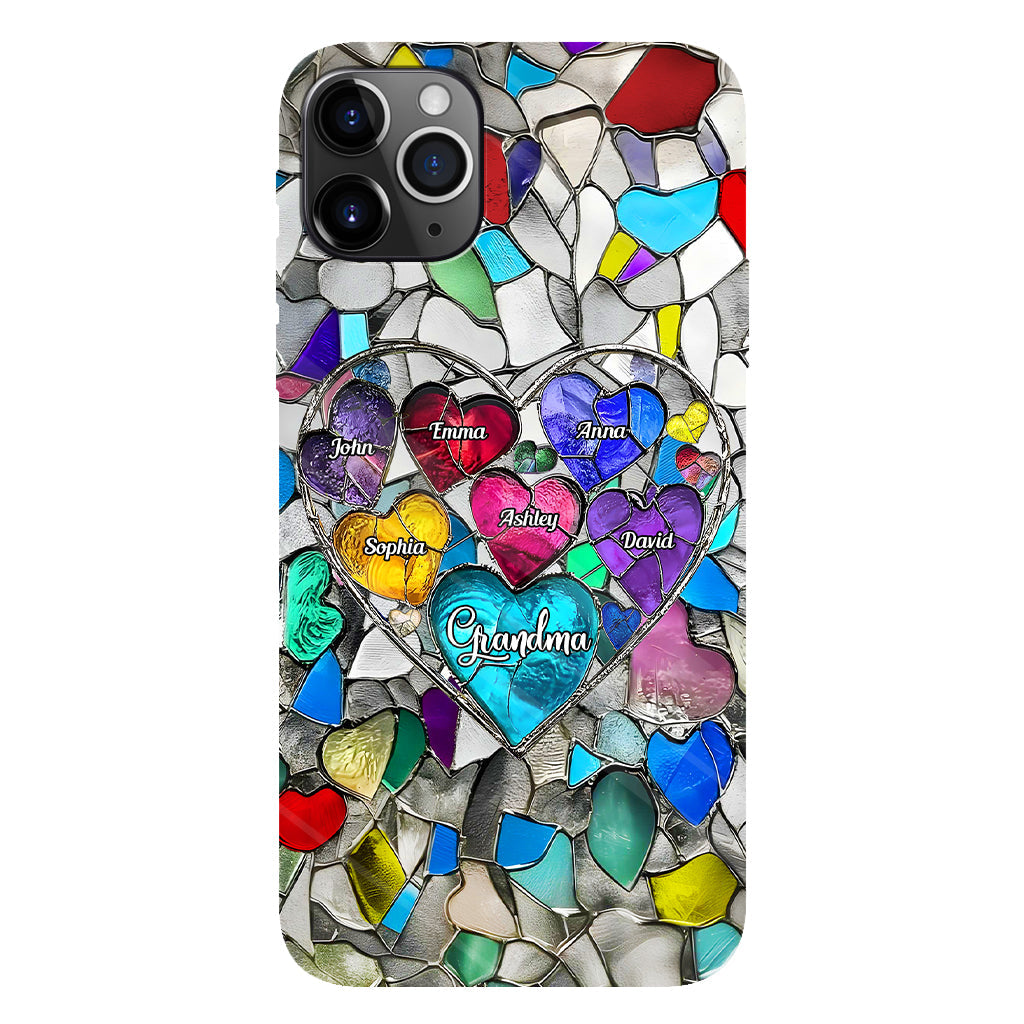 Grandma's Mom's Sweethearts - Personalized Grandma Full Print Phone Case