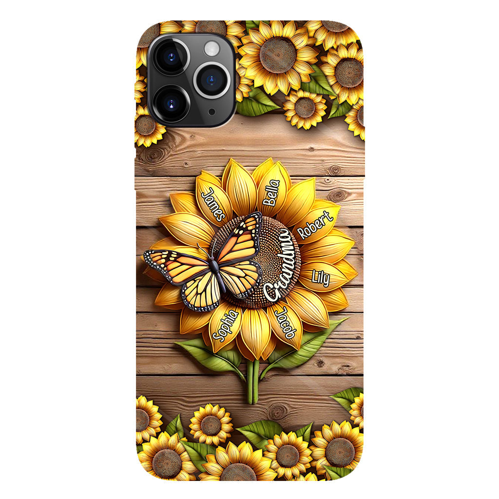 Tu es mon rayon de soleil, mamie maman - Coque de téléphone personnalisée avec impression intégrale « Mamie »