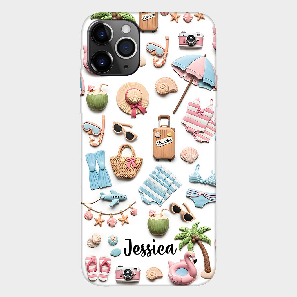 Beach Lovin' Girl - Personalized Sea Lover Full Print Phone Case