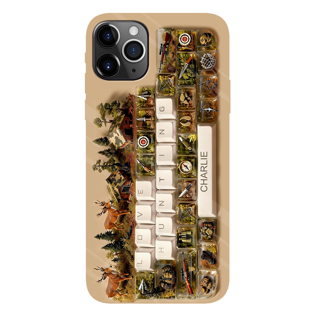 Cadeau Chasse - Coque de téléphone personnalisée avec motif chasse intégral