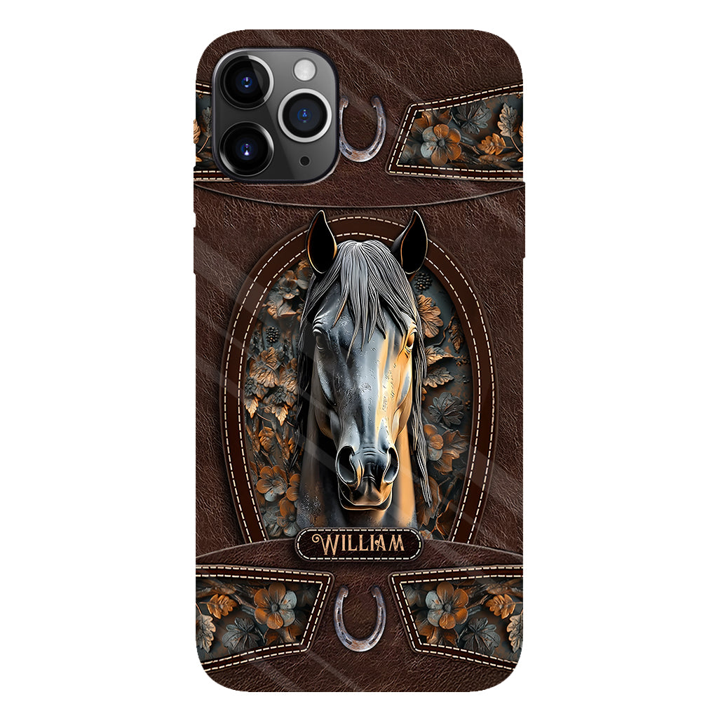 Love Horse - Personalized Horse Full Print Phone Case