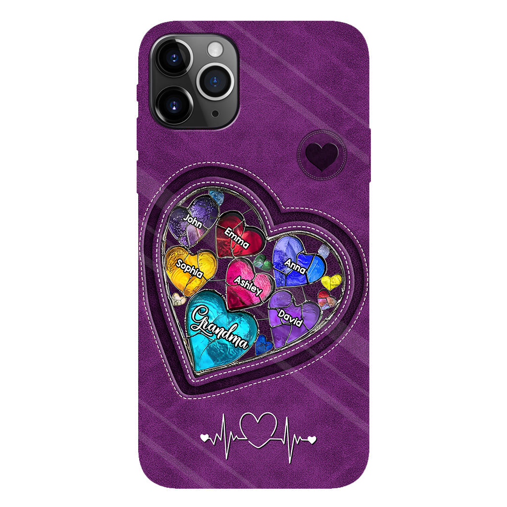 Les chéries de la maman de grand-mère - Coque de téléphone personnalisée avec impression intégrale « Grand-mère »