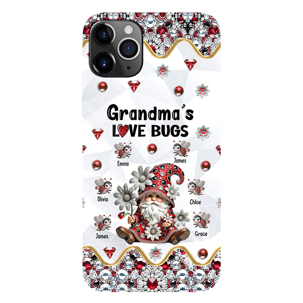 Grandma's Love Bugs - Personalized Grandma Full Print Phone Case