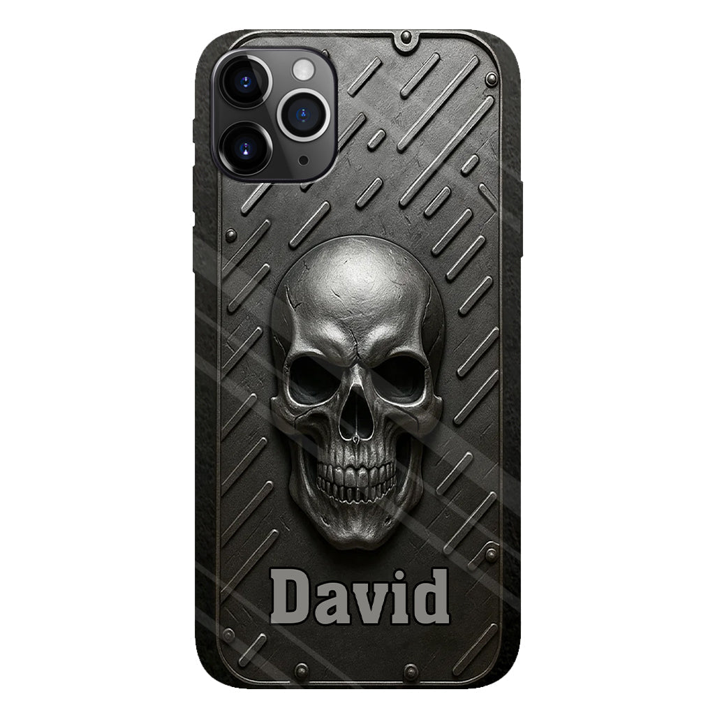 Hello Darkness - Personalized Skull Full Print Phone Case