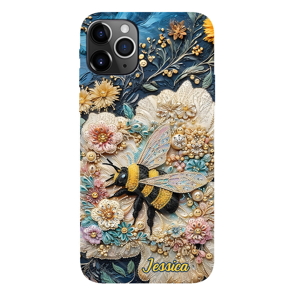 Soyez gentils - Coque de téléphone personnalisée avec motif abeille