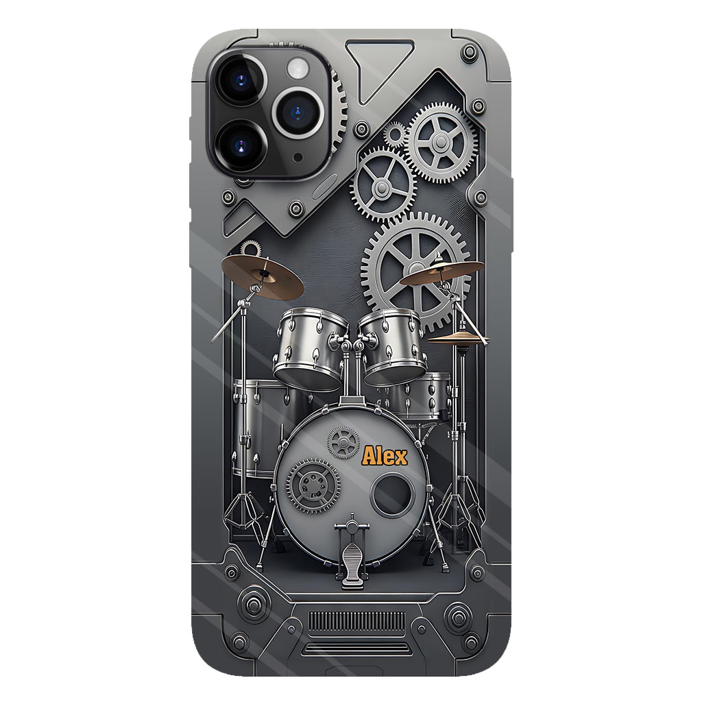 Vie de batteur - Coque de téléphone personnalisée avec impression intégrale pour batteur