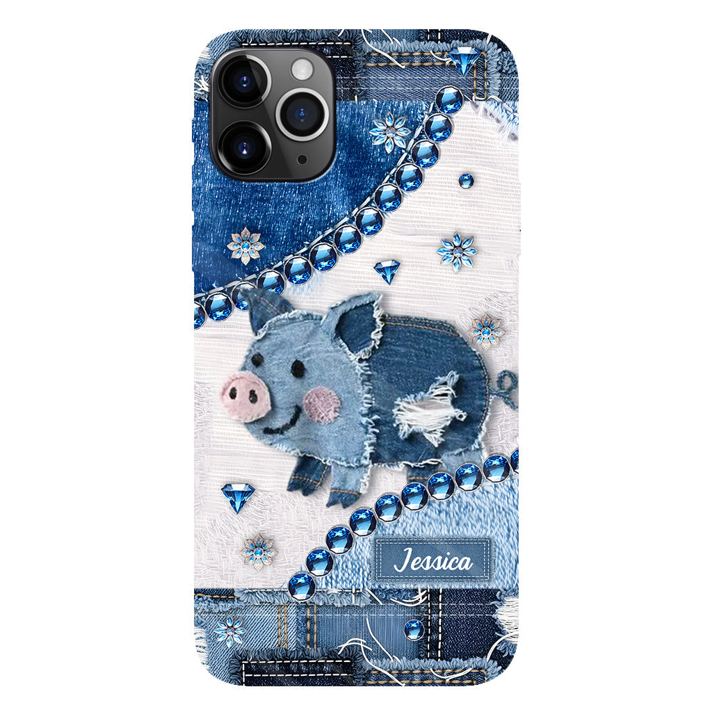 Coque de téléphone personnalisée pour amoureux des cochons - Cochon mignon - Impression intégrale