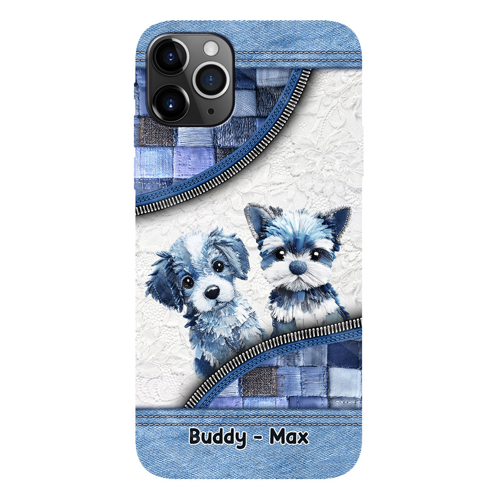 Coque de téléphone personnalisée avec imprimé chien mignon