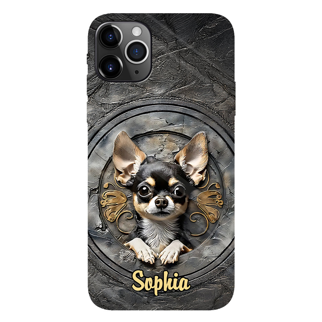 Adorable Chihuahua - Coque de téléphone personnalisée avec imprimé intégral