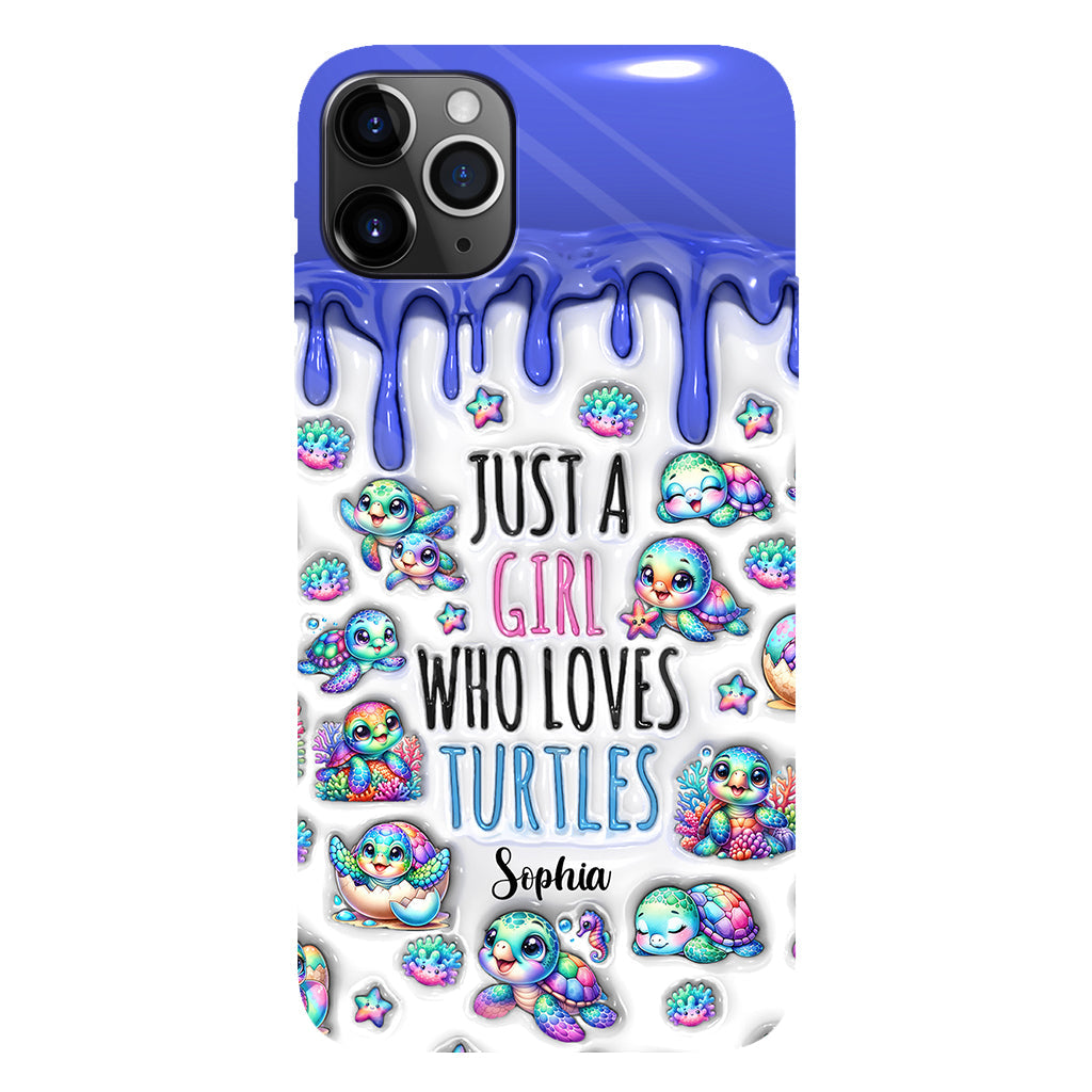 Just A Girl Who Loves Turtles - Personalized Turtle Full Print Phone Case
