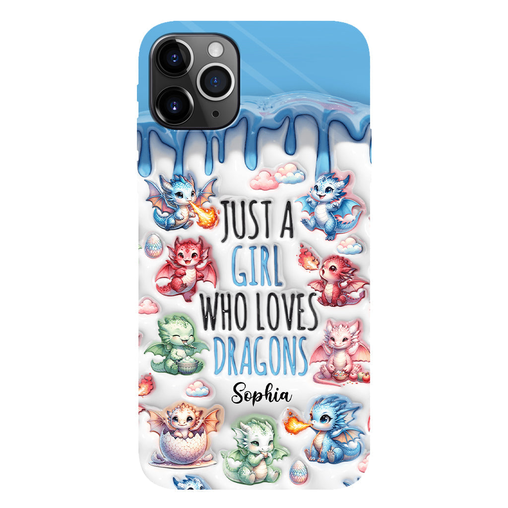 Just A Girl Who Loves Dragons - Personalized Dragon Full Print Phone Case