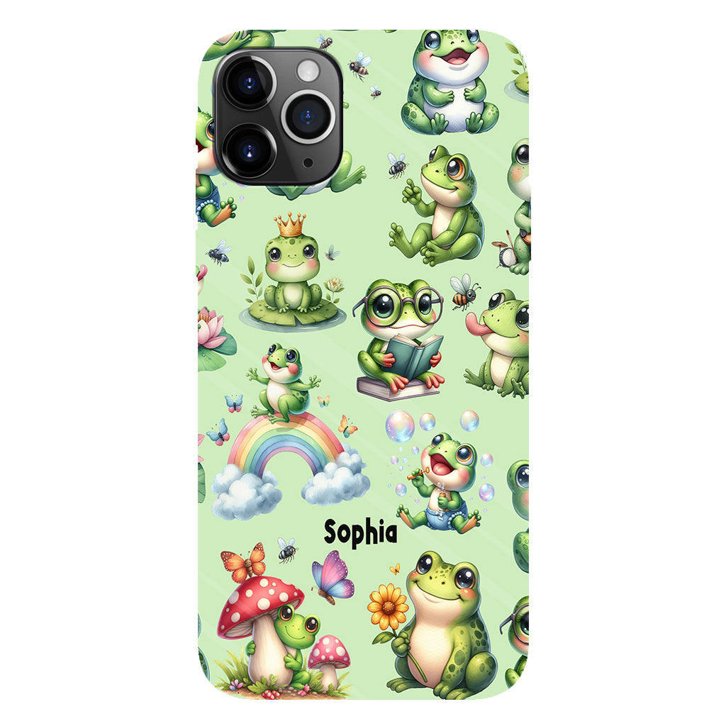 Just A Girl Who Loves Frogs - Personalized Frog Full Print Phone Case
