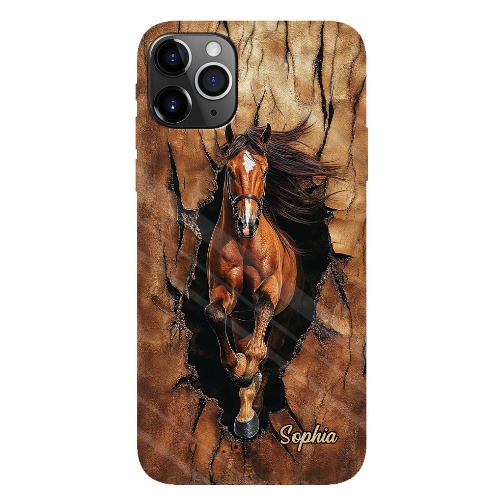 Horse Lovers - Personalized Horse Full Print Phone Case