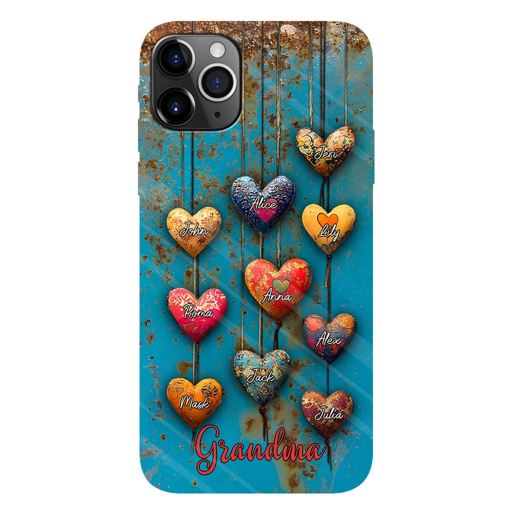 Grandma's Mom's Sweethearts - Personalized Grandma Full Print Phone Case