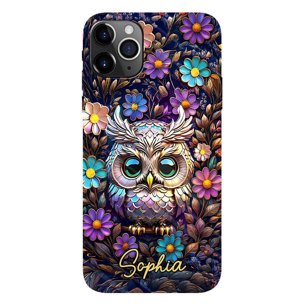 Coque de téléphone personnalisée avec motif hibou mignon