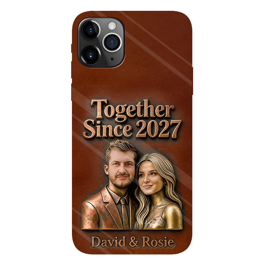 Ensemble depuis toujours - Coque de téléphone personnalisée avec photo pour couple - Impression intégrale