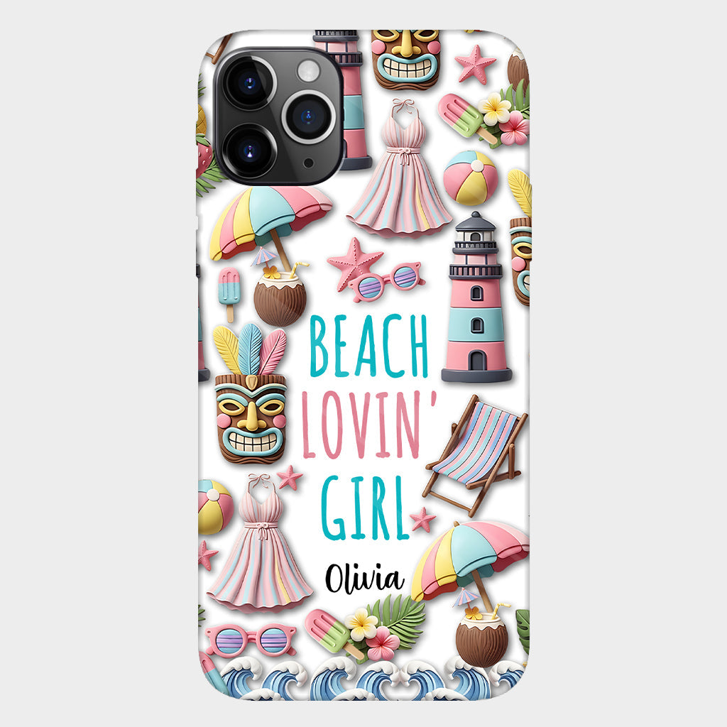Beach Lovin' Girl - Personalized Sea Lover Full Print Phone Case