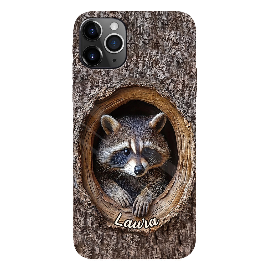 Adorable Raccoon - Personalized Raccoon Full Print Phone Case