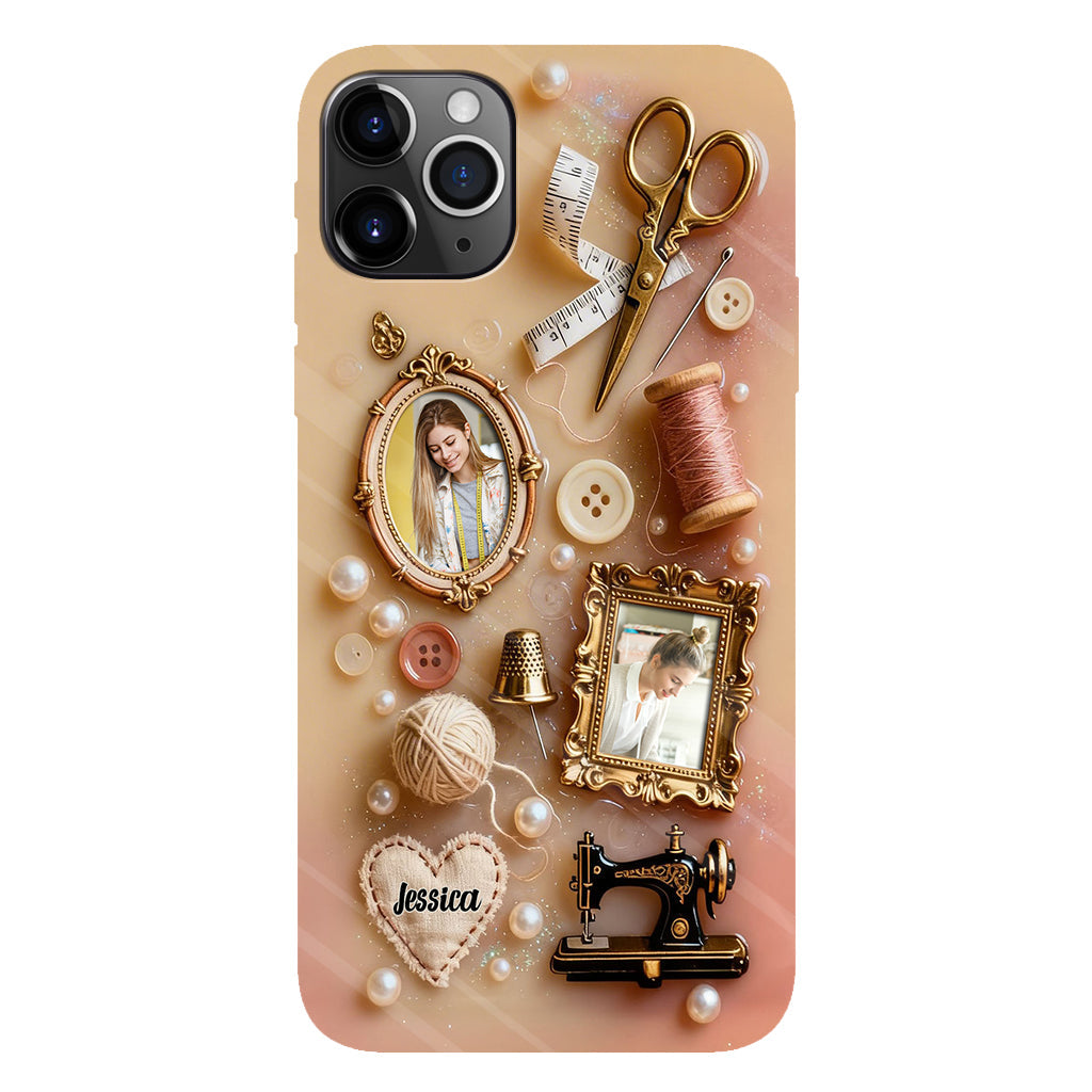 Coque de téléphone personnalisée « Couture » ​​avec imprimé intégral