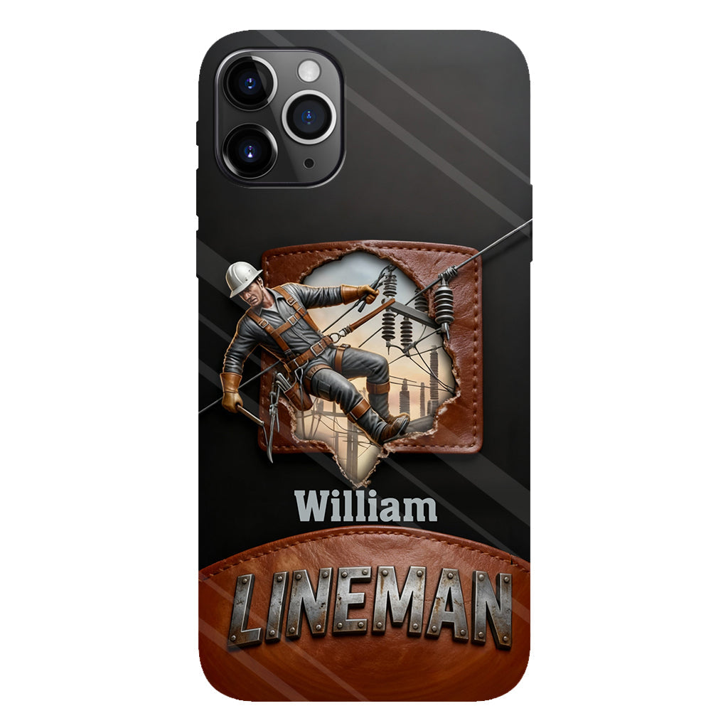 Cool Lineman - Personalized Lineman Full Print Phone Case