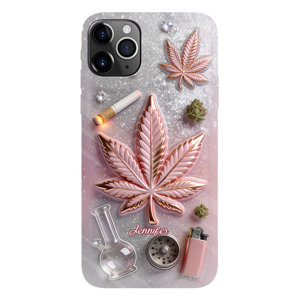Coque de téléphone Magic Leaf - Motif cannabis personnalisé