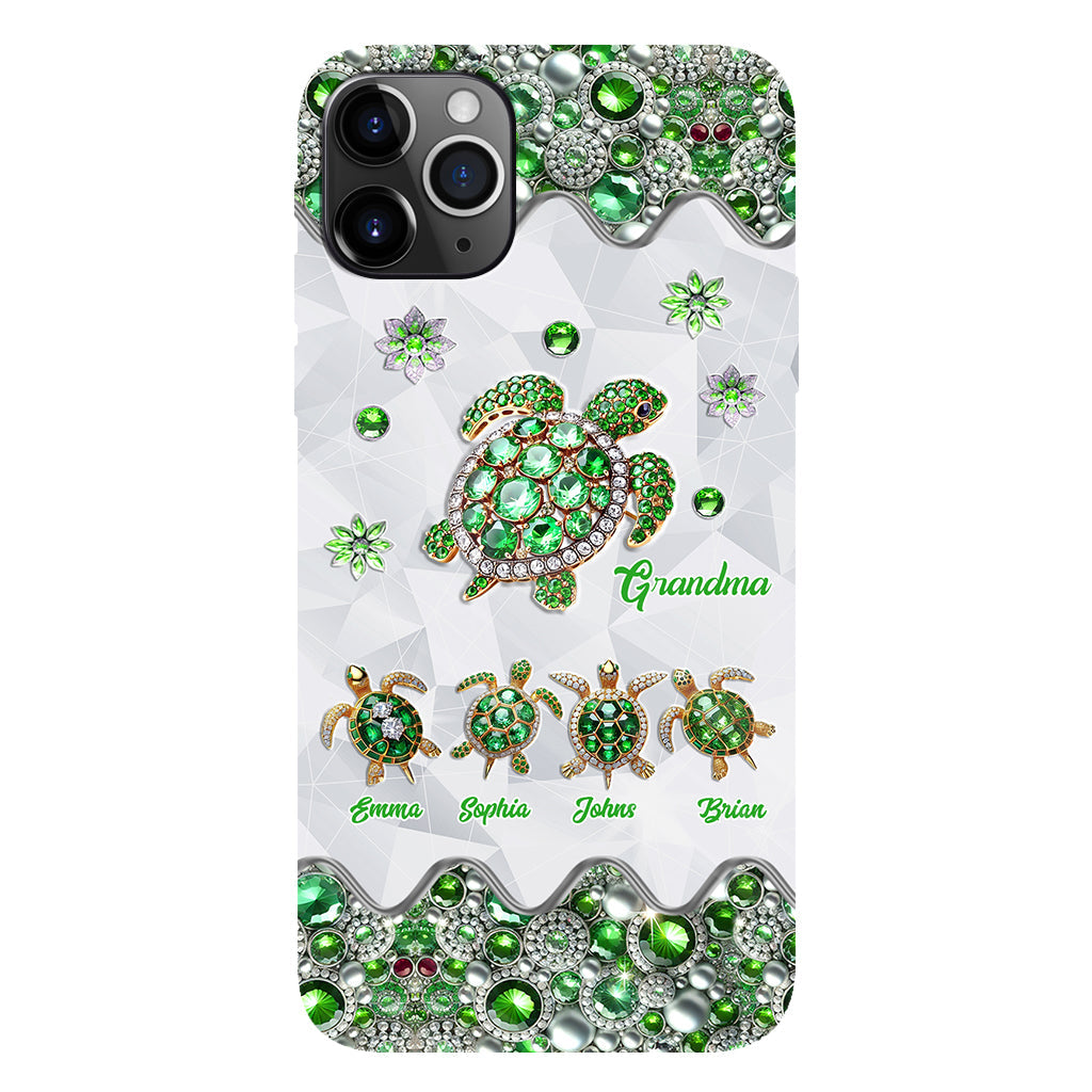 Grandma Of Little Turtles - Personalized Grandma Full Print Phone Case