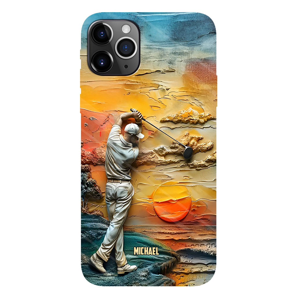 Le golf, c'est ma vie - Coque de téléphone personnalisée avec impression intégrale sur le thème du golf