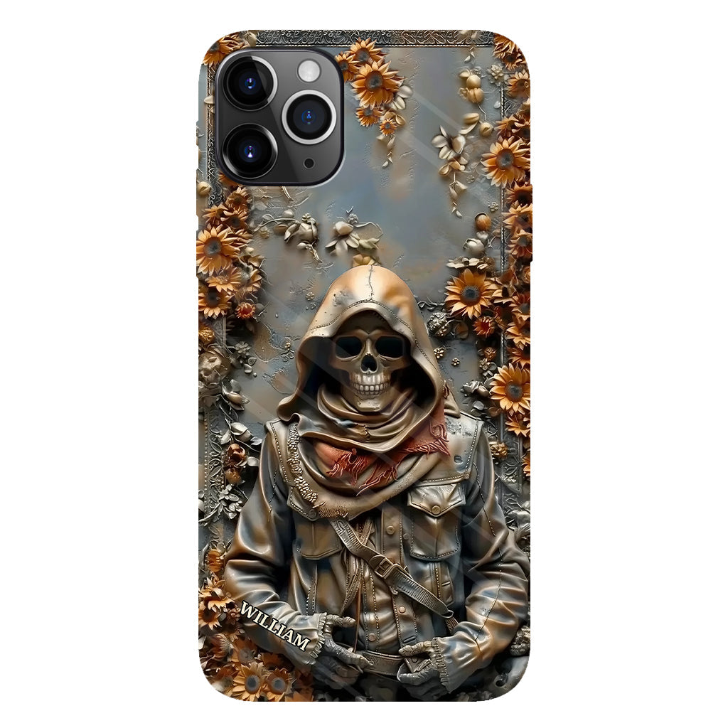 Vintage Skull - Personalized Skull Full Print Phone Case