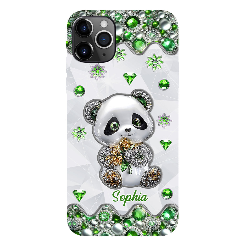Juste une fille qui aime les pandas - Coque de téléphone personnalisée avec impression intégrale « Amoureuse des pandas »
