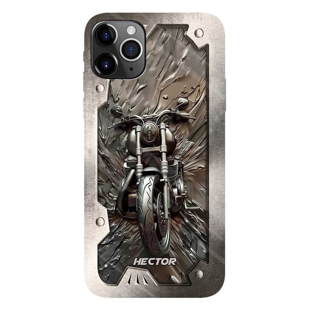 Vintage Motorcycle - Personalized Biker Full Print Phone Case