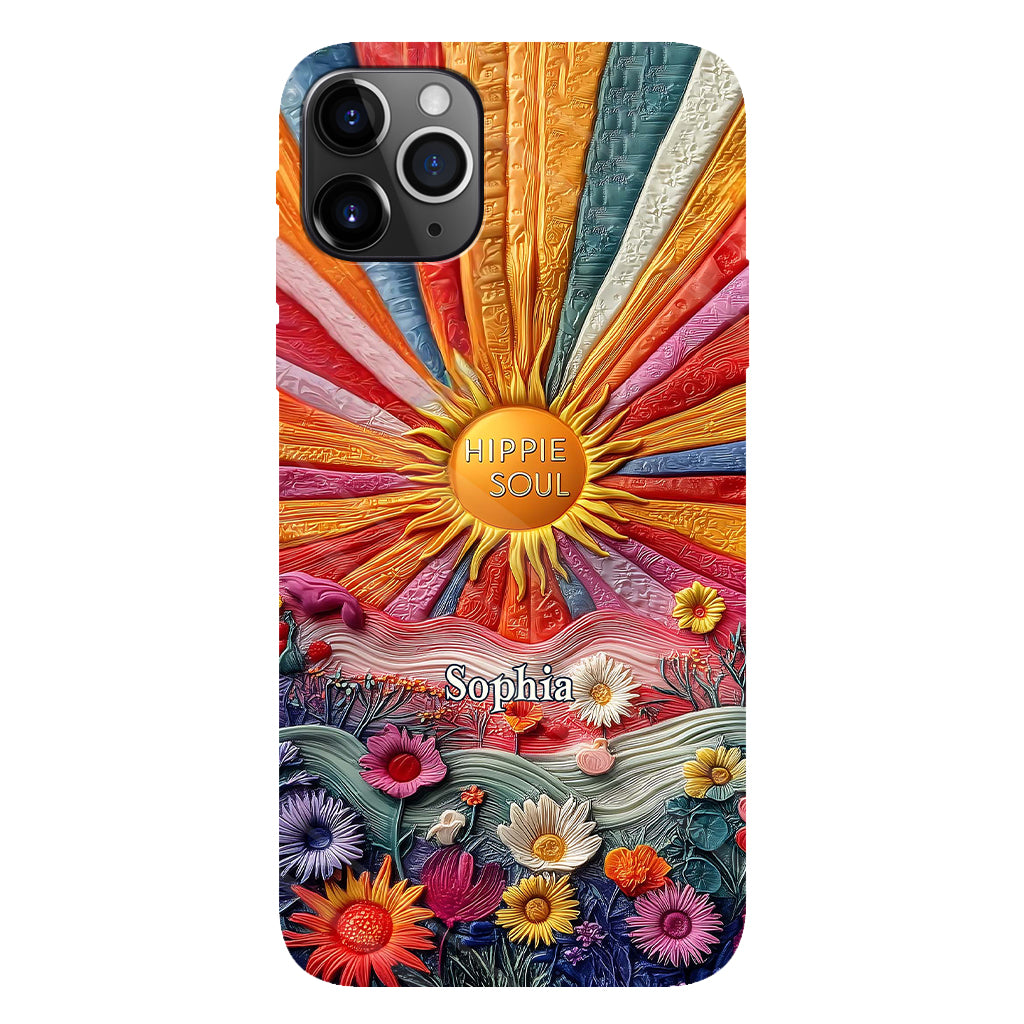 Hippie Soul - Personalized Hippie Full Print Phone Case