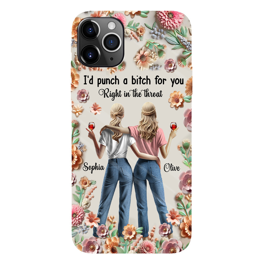 Punch Bitch Besties - Personalized Bestie Full Print Phone Case