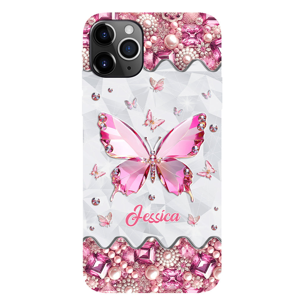 Love Butterfies - Coque de téléphone personnalisée avec imprimé papillon intégral