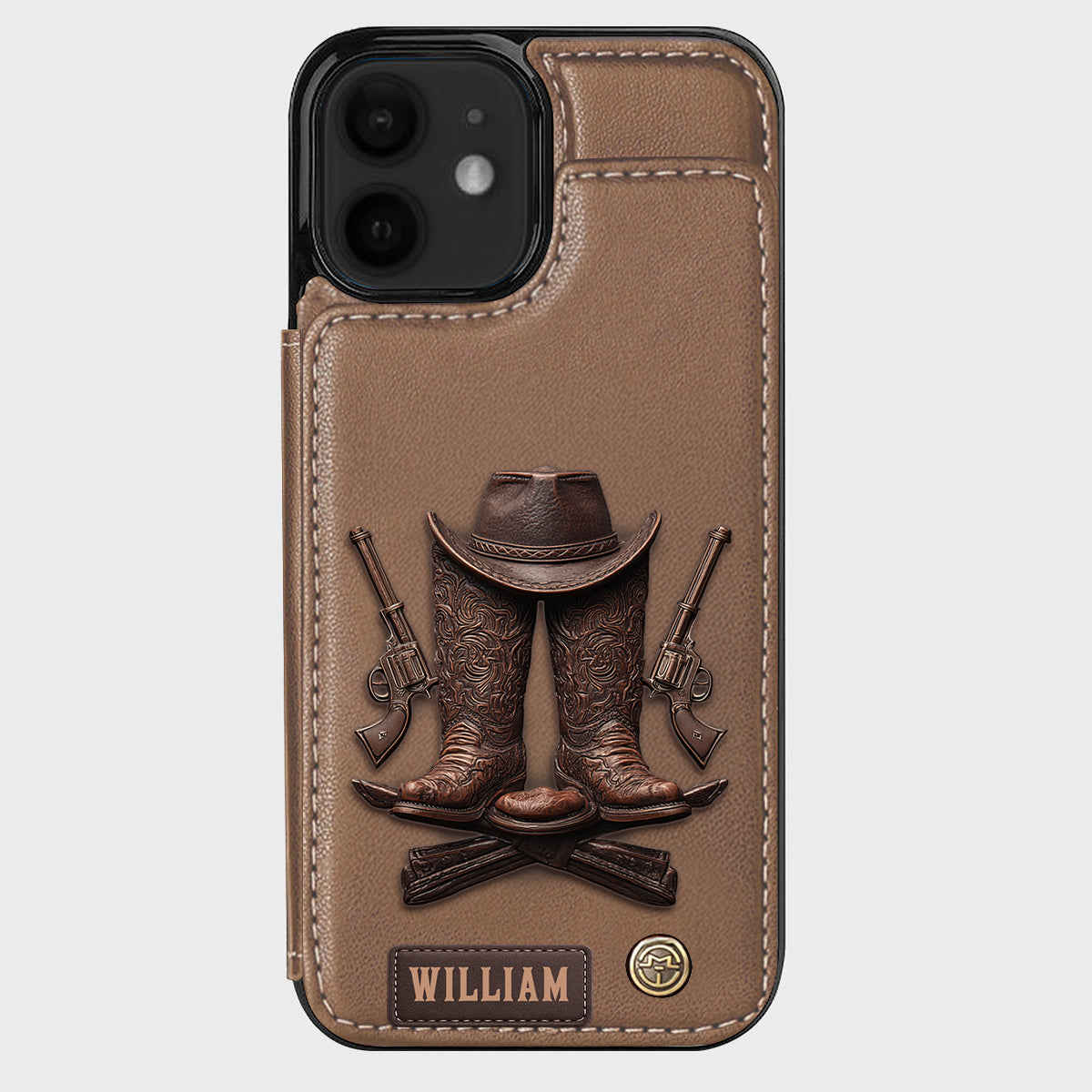 Western Spirit - Personalized Western Outfit Wallet Phone Case
