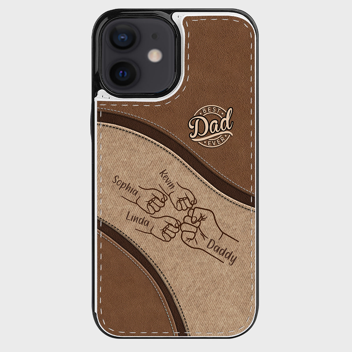 Fist Bump - Personalized Father Foldable Wallet Phone Case