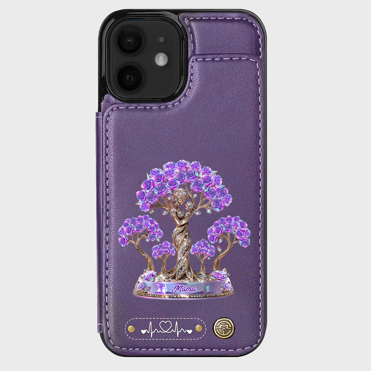 Meilleure maman du monde - Étui portefeuille personnalisé pour téléphone - Maman