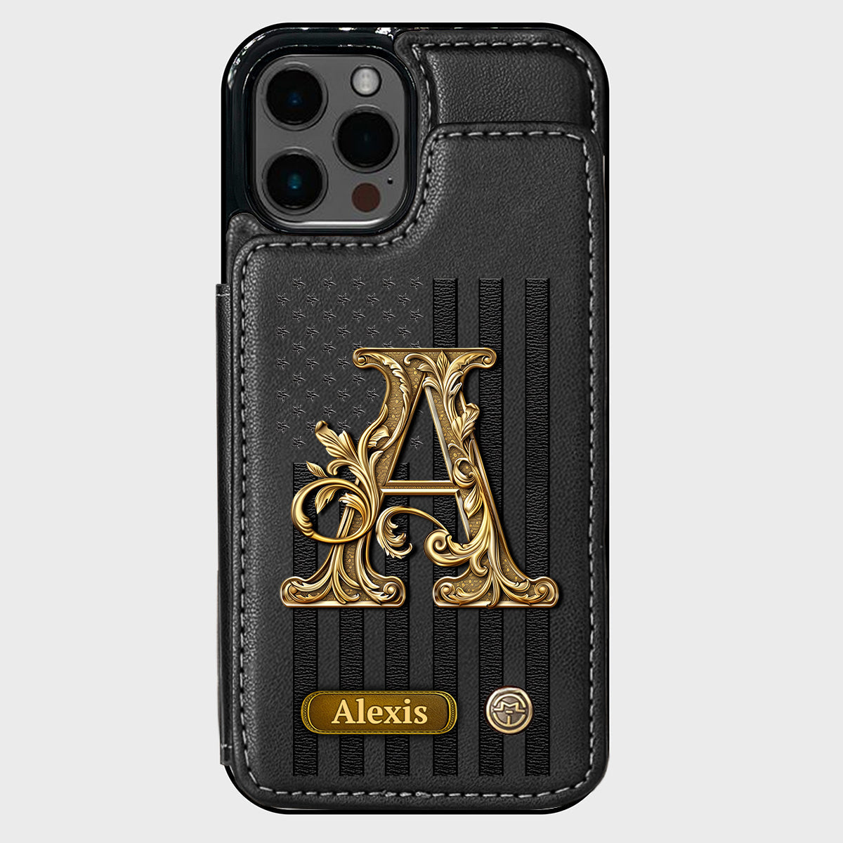 Cadeau initial pour lui, cadeau pour homme… - Étui portefeuille personnalisé pour téléphone