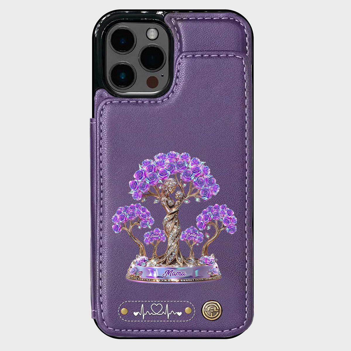 Meilleure maman du monde - Étui portefeuille personnalisé pour téléphone - Maman