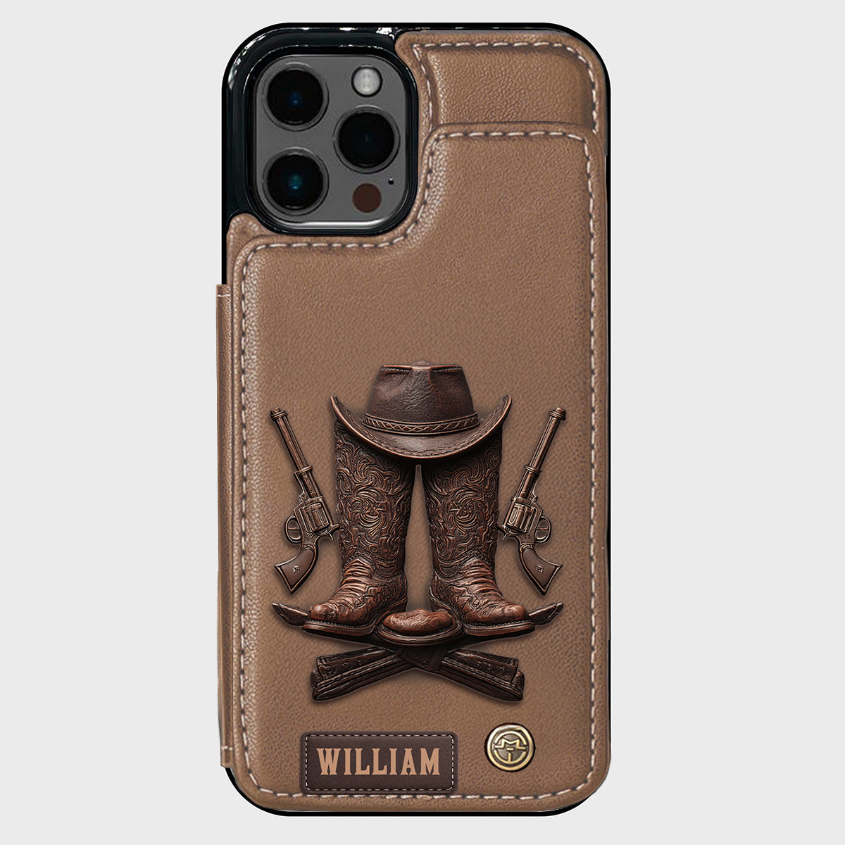 Western Spirit - Personalized Western Outfit Wallet Phone Case