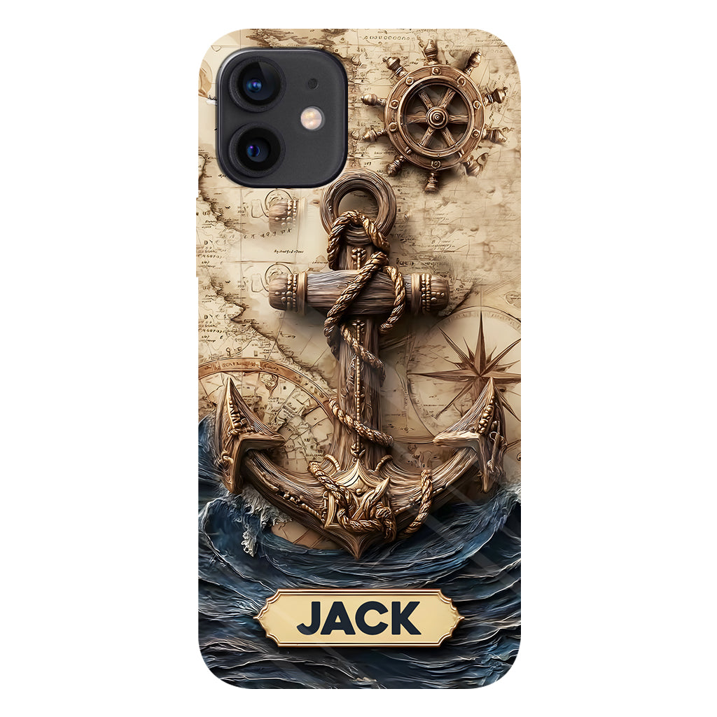 Fier marin - Coque de téléphone personnalisée avec impression intégrale sur le thème de la navigation