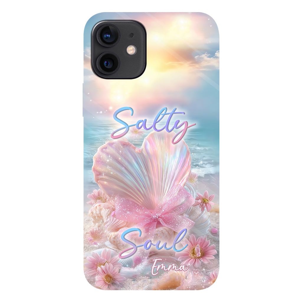 Salty Soul - Coque de téléphone personnalisée pour amoureux de la mer avec impression intégrale