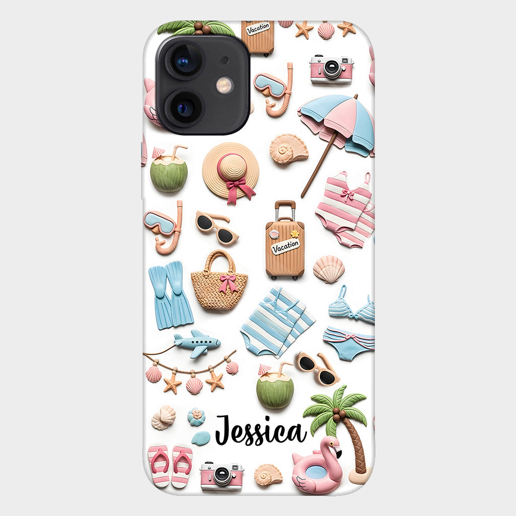 Beach Lovin' Girl - Personalized Sea Lover Full Print Phone Case