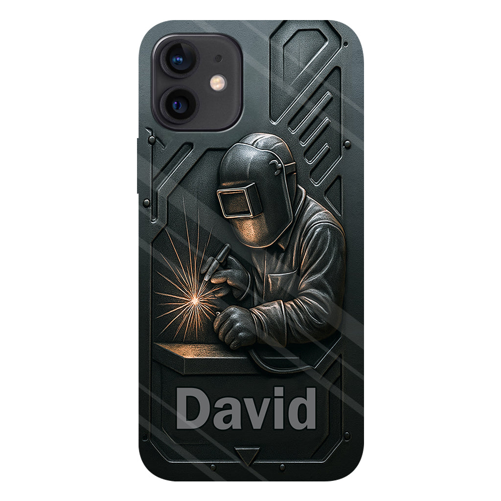 Coque de téléphone personnalisée avec motif de soudeur - Hommes soudeurs stylés